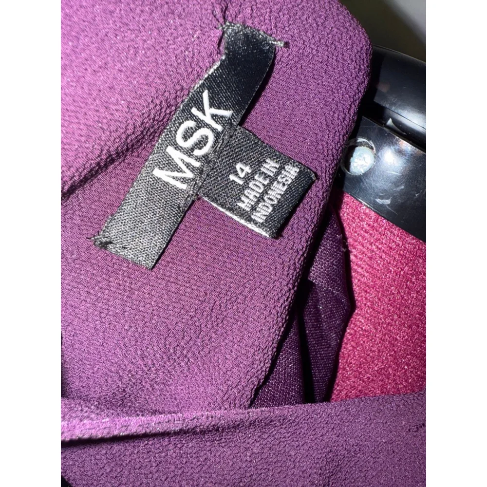 🌟SALE MSK Plum Dress Large 14